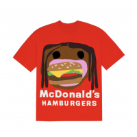Travis Scott x CPFM 4 CJ Burger Mouth T-Shirt Red