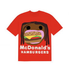 Travis Scott x CPFM 4 CJ Burger Mouth T-Shirt Red