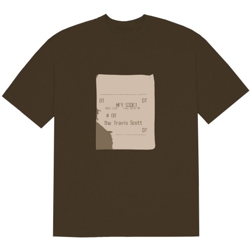 Оригинальный шмот Travis Scott x CPFM 4 CJ Grill Slip T-Shirt Brown