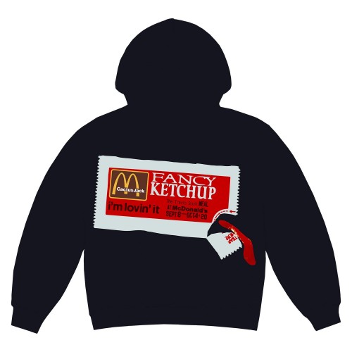 Оригинальный шмот Travis Scott x CPFM 4 CJ Ketchup Hoodie Black