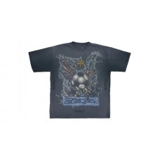 Travis Scott x FC Barcelona Washed Spray Logo Tee Black