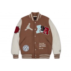 Travis Scott x Jordan Varsity Jacket Antique Brown