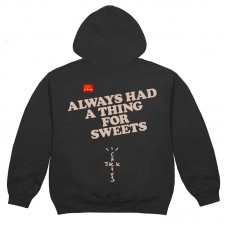 Travis Scott x McDonalds Apple Pie Hoodie Washed Black