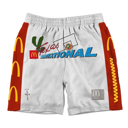 Оригинальный шмот Travis Scott x McDonalds Cactus Jack All American Shorts White
