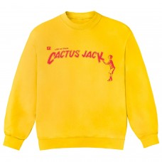 Travis Scott x McDonalds Cactus Jack Spelling Crewneck Yellow
