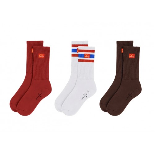 Оригинальный шмот Travis Scott x McDonalds CJ Arches Sock Pack Multi