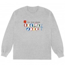 Travis Scott x McDonalds Cj Live From Utopia L/S T-Shirt Grey