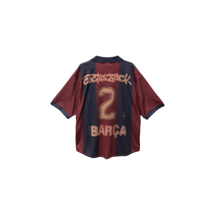 Nike FC Barcelona x Cactus Jack Retro 2000/01 Home Skeleton Jersey Red/Blue