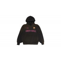 Travis Scott x Nike x FC Barcelona Spray Logo Hoodie Black