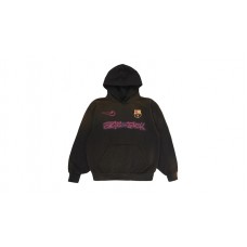 Travis Scott x Nike x FC Barcelona Spray Logo Hoodie Black