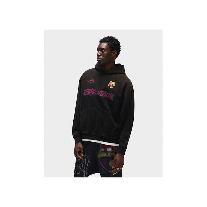 Худи Travis Scott x Nike x FC Barcelona Spray Logo Hoodie Black Худи Travis Scott x Nike x FC Barcelona Spray Logo Hoodie Black