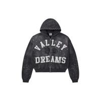 Vale Forever Classico Zip Up Hoodie Black