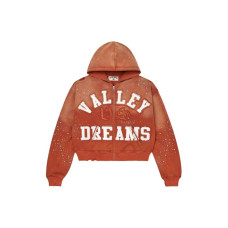 Vale Forever Classico Zip Up Hoodie Orange