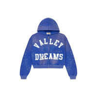 Vale Forever Classico Zip Up Hoodie Sapphire