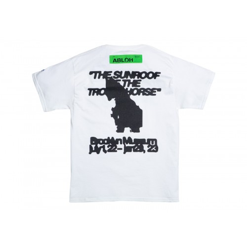 Оригинальный шмот Virgil Abloh Brooklyn Museum FOS Trojan Horse T-shirt White