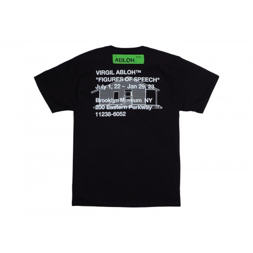 Оригинальный шмот Virgil Abloh Brooklyn Museum Gymnastics Art Institute T-shirt Black