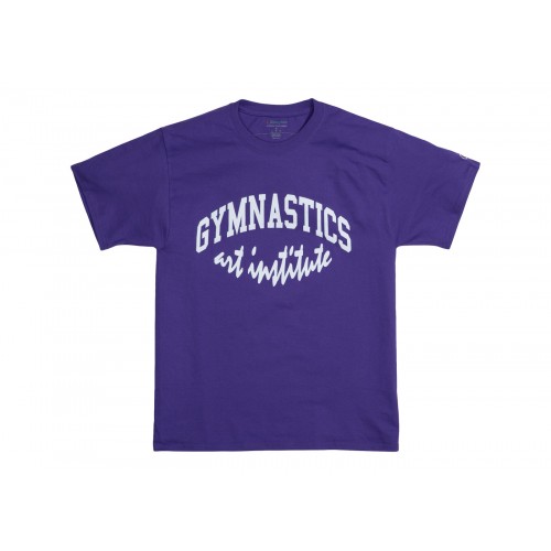 Оригинальный шмот Virgil Abloh Brooklyn Museum Gymnastics Art Institute T-shirt Purple