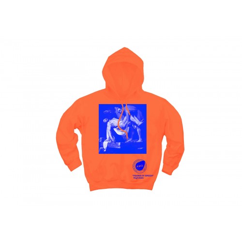 Оригинальный шмот Virgil Abloh Canary Yellow x Carravaggio x Pyrex Hoodie Orange