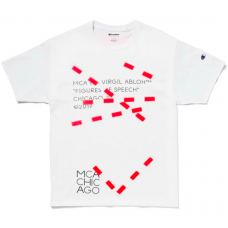 Virgil Abloh MCA Figures of Speech Lines Tee White