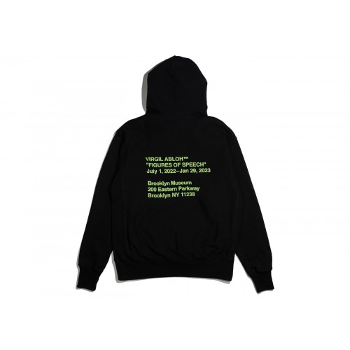 Оригинальный шмот Virgil Abloh x Disney x Brooklyn Museum Mickey Mouse Hoodie Black