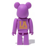 Bearbrick Los Angeles Exclusive 100% Bearbrick Purple/Gold