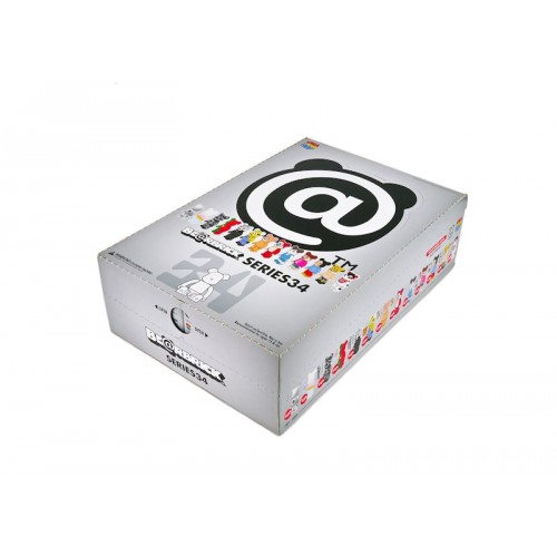 Оригинальный набор фигурок Bearbrick 100% Series 34 Sealed Case (24 Blind Boxes) - 7см