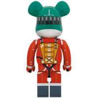 Bearbrick 2001: a space odyssey Space Suit Green Helmet & Orange Suit 1000%