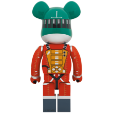 Bearbrick 2001: a space odyssey Space Suit Green Helmet & Orange Suit 1000%