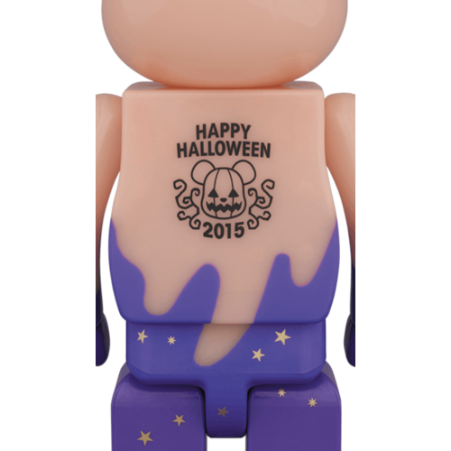 Оригинальная фигурка Bearbrick 2015 Halloween GITD 400% Purple - 28см