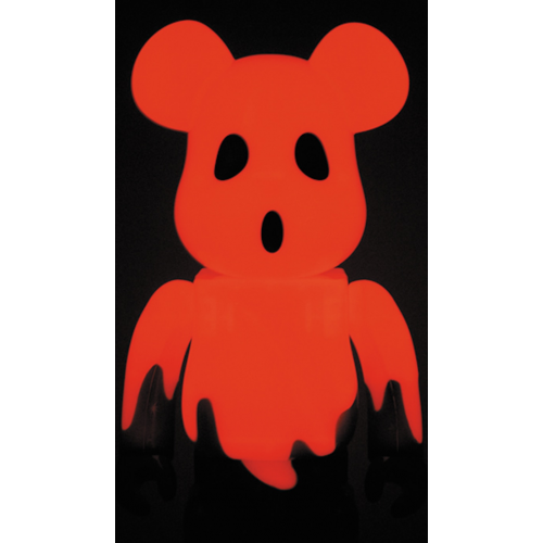 Оригинальная фигурка Bearbrick 2015 Halloween GITD 400% Purple - 28см
