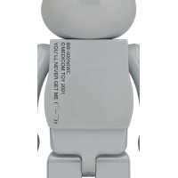 Bearbrick 20th Anniv. 1st Model 1000% White Chrome