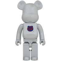 Большая фигурка (70см) Bearbrick 20th Anniv. 1st Model 1000% White Chrome