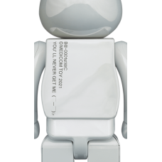 Bearbrick 20th Anniv. 1st Model 400% White Chrome