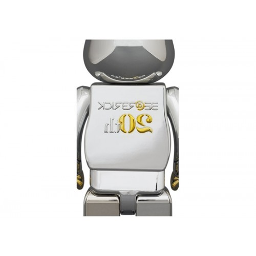 Набор из двух фигурок Bearbrick 20th Anniversary 100% & 400% Set Gold & Silver Chrome Ver. - 7см и 28см. Набор из двух фигурок Bearbrick 20th Anniversary 100% & 400% Set Gold & Silver Chrome Ver. - 7см и 28см.