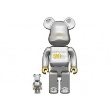 Bearbrick 20th Anniversary 100% & 400% Set Gold & Silver Chrome Ver.
