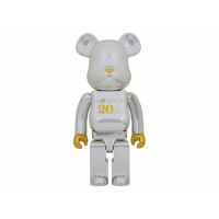 Bearbrick 20th Anniversary 1000% Gold & Silver Chrome Ver.