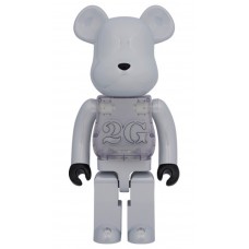 Большая фигурка (70см) Bearbrick 2G Exclusive 10 White Chrome
