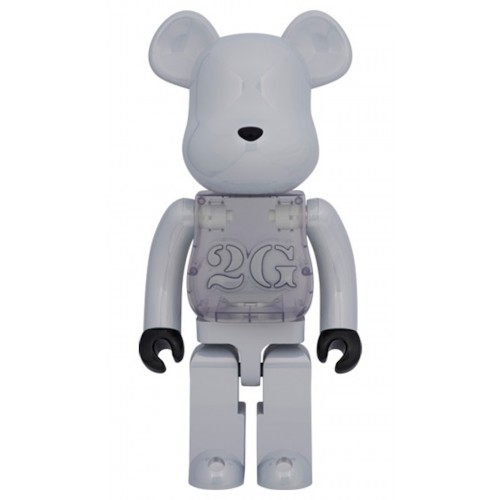 Оригинальная большая фигурка Bearbrick 2G Exclusive 10 White Chrome - 70см