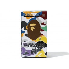 Bearbrick A Bathing Ape 28th Anniversary Camo #1 100% Green/Yellow