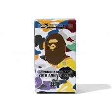 Bearbrick A Bathing Ape 28th Anniversary Camo #1 100% Purple/Grey