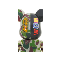 Bearbrick x BAPE ABC Camo Shark 1000% Clear Green