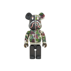 Большая фигурка (70см) Bearbrick x BAPE ABC Camo Shark 1000% Clear Green