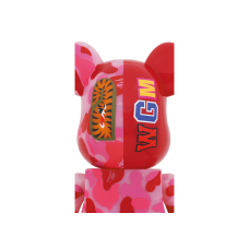 Bearbrick x BAPE ABC Camo Shark 1000% Clear Red