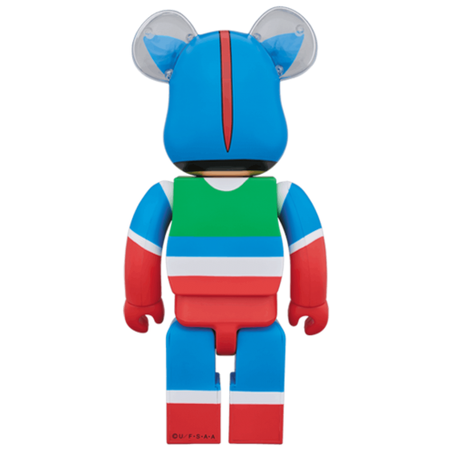 Оригинальная фигурка Bearbrick Action Masked Shin-chan 400% Blue - 28см
