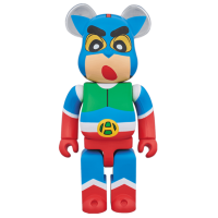 Фигурка (28см) Bearbrick Action Masked Shin-chan 400% Blue