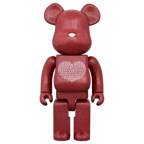 Оригинальная фигурка Bearbrick Alexander Girard International Love Heart 400% - 28см