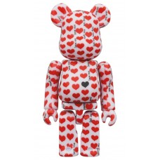 Bearbrick Amplifier White Heart 100% & 400% Set