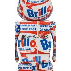 Bearbrick ANDY WARHOL "Brillo" 100% & 400% Set