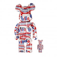 Bearbrick ANDY WARHOL "Brillo" 100% & 400% Set