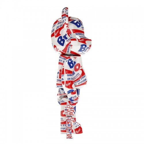 Набор из двух фигурок Bearbrick ANDY WARHOL "Brillo" 100% & 400% Set - 7см и 28см.